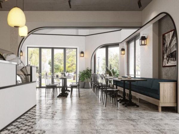 Thiết kế thi công nội thất nhà hàng cafe