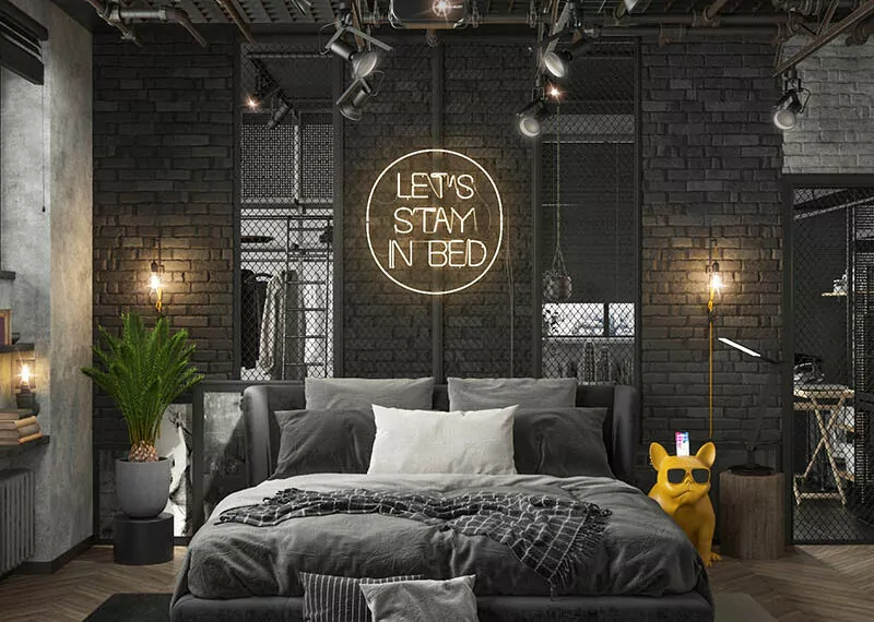 TheANT Interior Design tường thô của phong cách kiến trúc Industrial